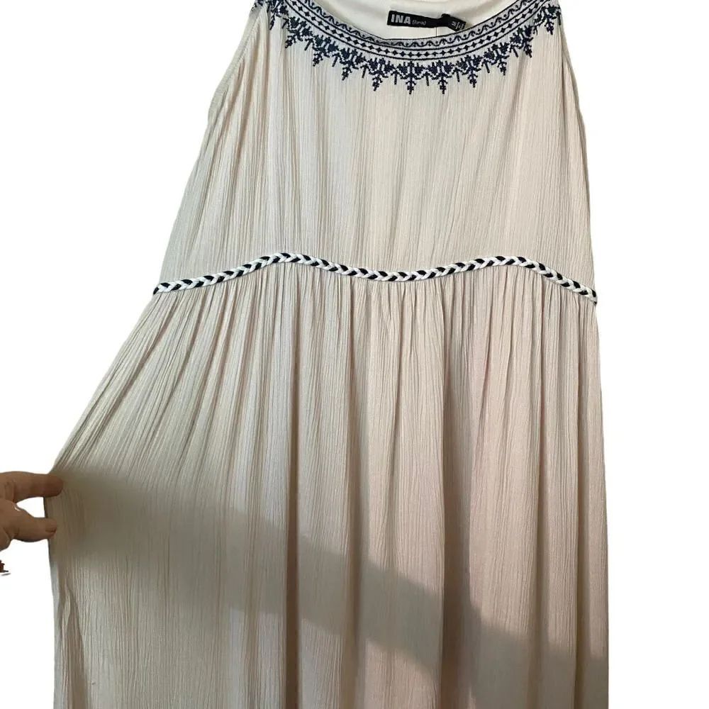 Ina Maxi Prairie Boho Goddess Dress Size Medium - Picture 10 of 16